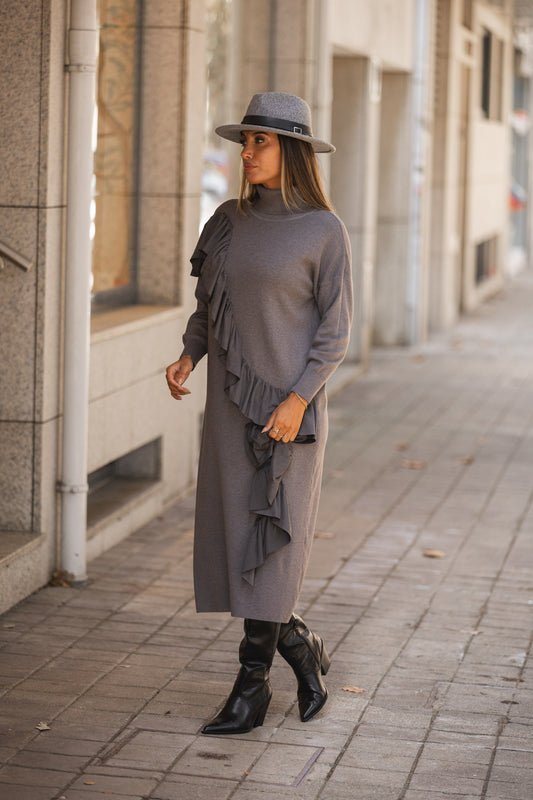 Vestido Brownie - cinza
