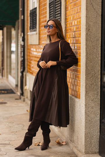 Vestido Apúlia - castanho