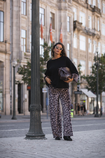 Conjunto Madalena - preto c/ castanho