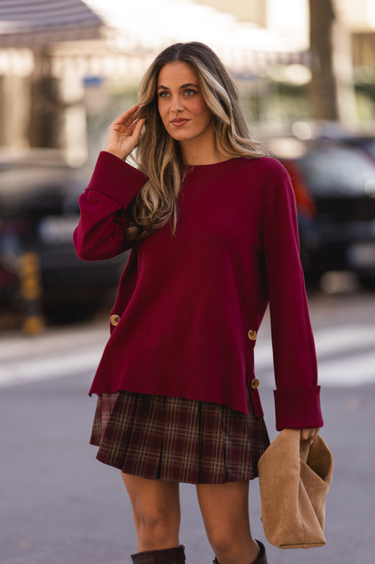 Camisola Jessy - bordeux