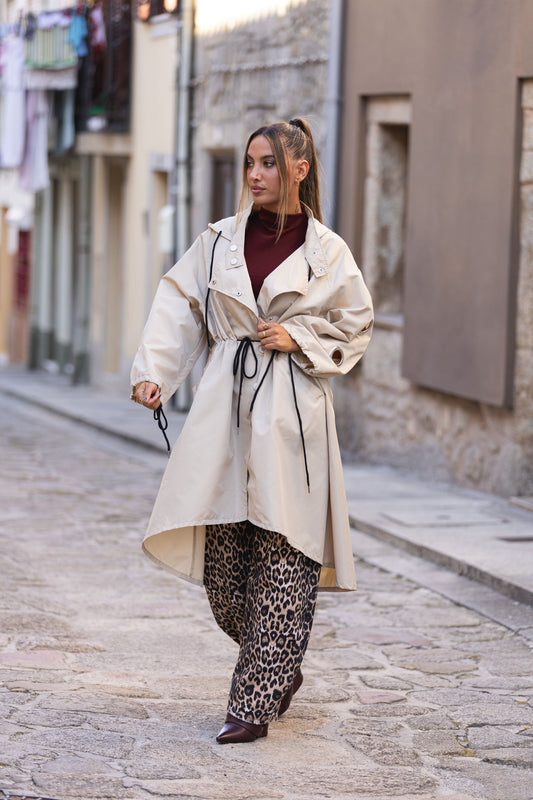 Gabardine oversize - bege