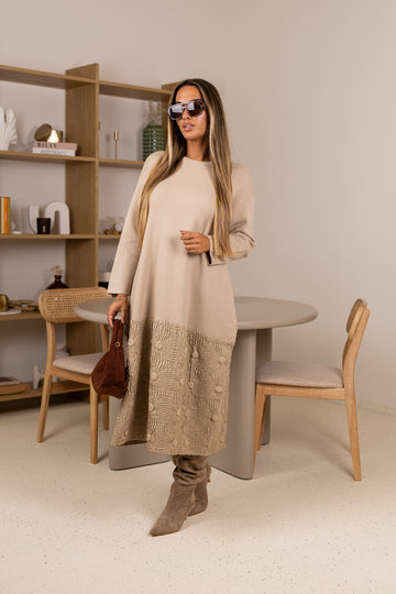 Vestido Bissau - bege