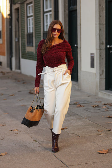 Blusa Marta - bordeux