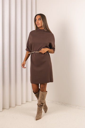 Vestido Marfim - castanho