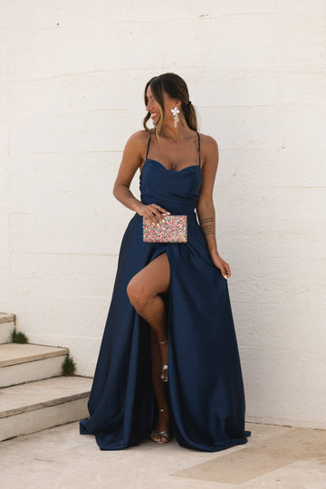 Vestido Atenas - Azul Marinho