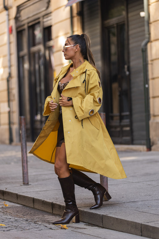 Gabardine oversize - amarelo