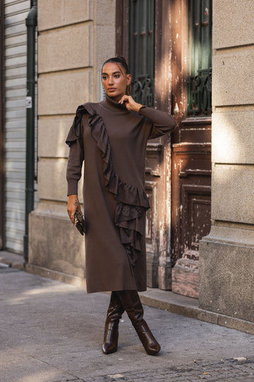 Vestido Brownie - castanho