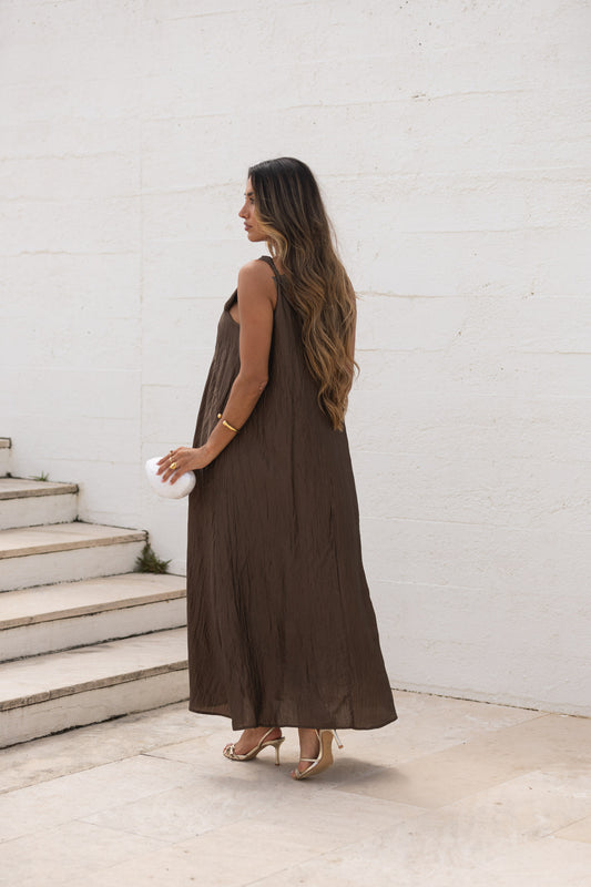 Vestido Amares - Castanho
