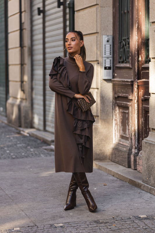 Vestido Brownie - castanho