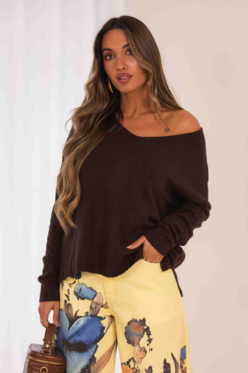 Camisola Andreia - castanho