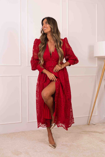 Vestido Diana - vermelho
