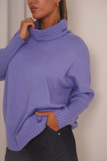 Camisola oversize azul