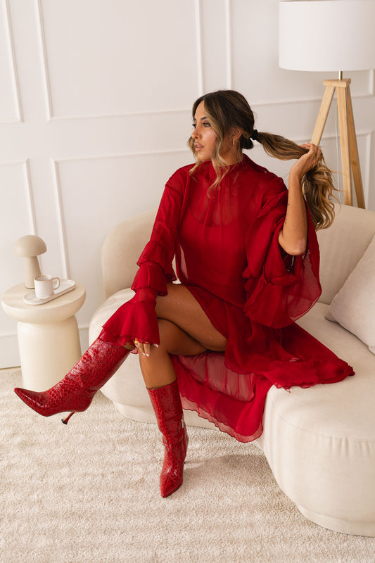 Vestido Aria - vermelho