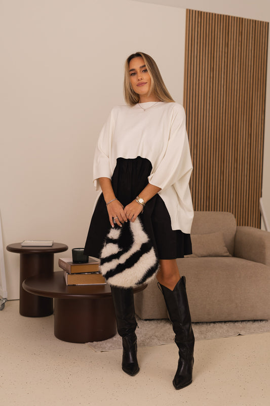 Conjunto Silves - preto c/ branco