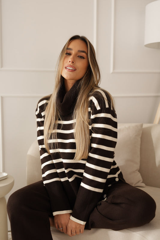 Conjunto Chloe - castanho