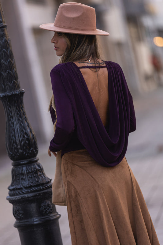 Blusa Larissa - beringela