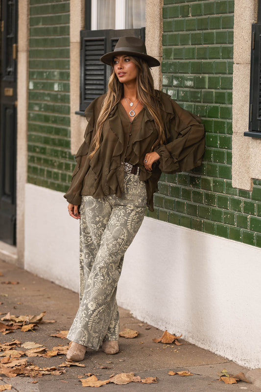 Blusa Catarina - verde tropa