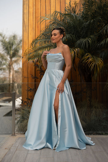 Vestido Verona c/ Brilhos - Azul