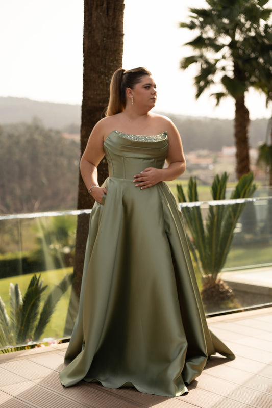 Vestido Verona c/ Brilhos - Verde