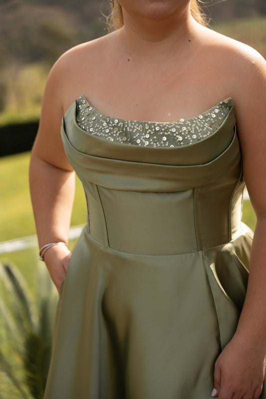 Vestido Verona c/ Brilhos - Verde