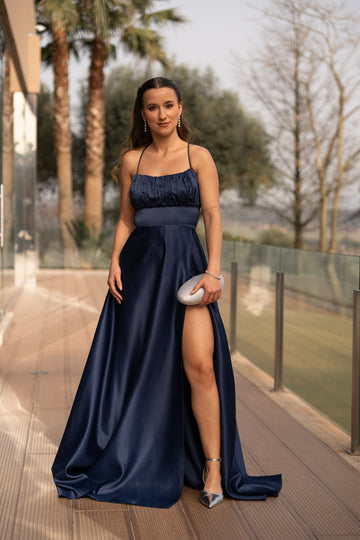 Vestido Olívia - Azul Marinho
