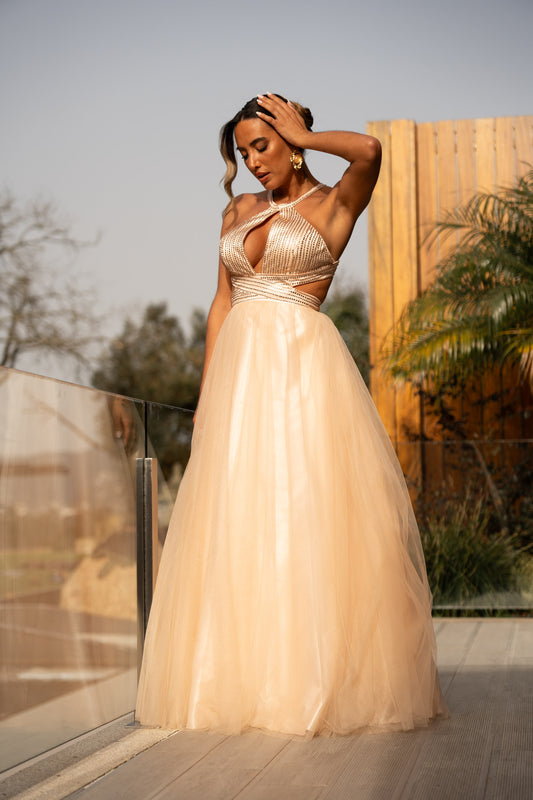 Vestido Nova York - Bege