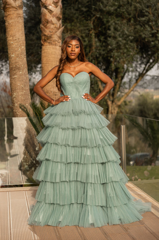 Vestido Xangai - Verde