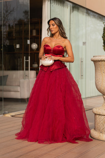 Vestido Cairo - Bordeux