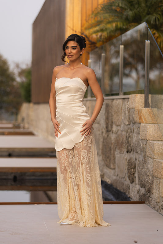 Vestido Colômbia - Bege