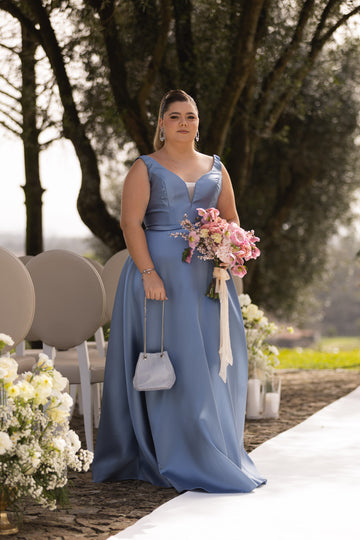 Vestido Bill - Azul bebe