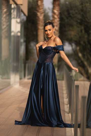 Vestido Hong Kong - Azul Marinho