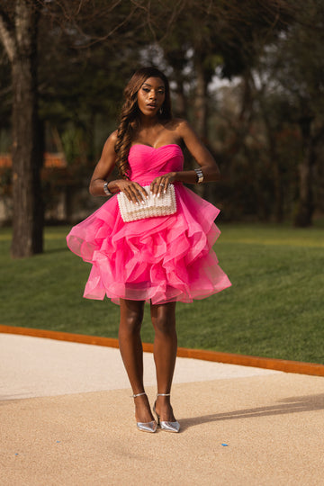 Vestido Genebra - Fucsia