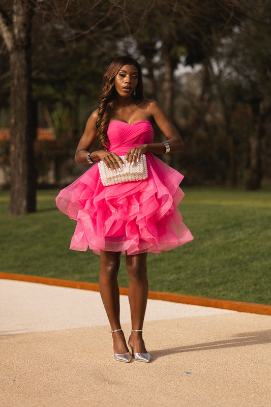 Vestido Genebra - Fucsia
