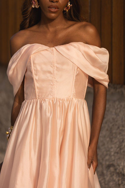 Vestido Inês - Rosa Bebé