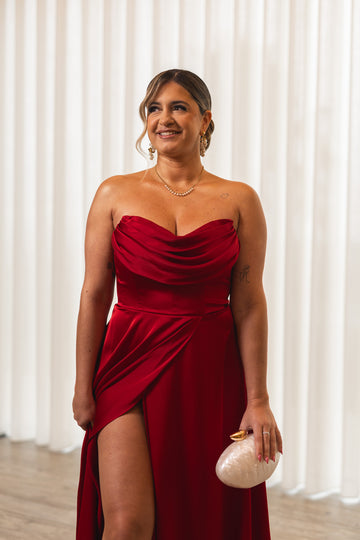 Vestido Gana - Bordeux