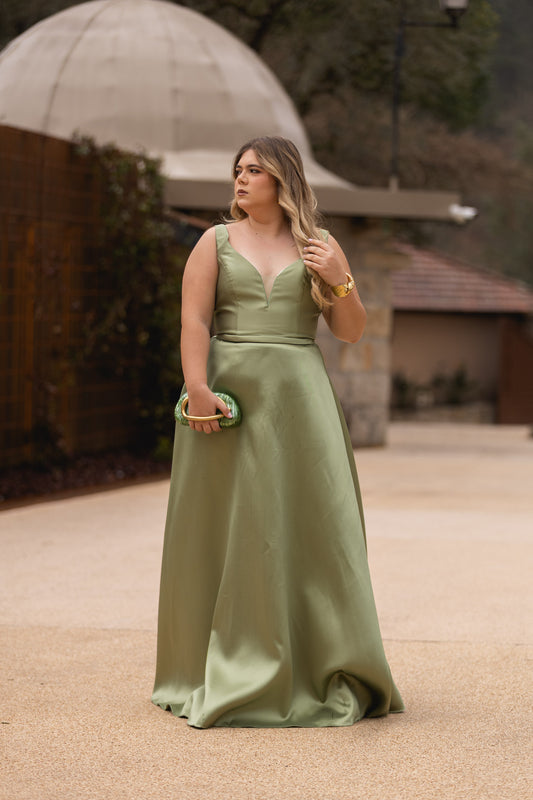 Vestido Bill - Verde seco