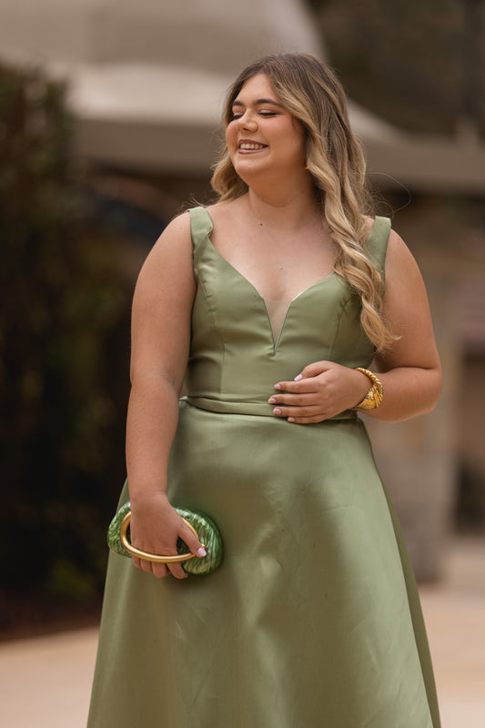 Vestido Bill - Verde seco