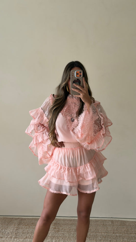 Conjunto Orquídea - Rosa