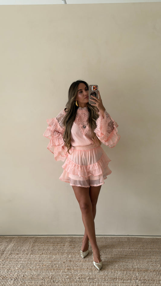 Conjunto Orquídea - Rosa