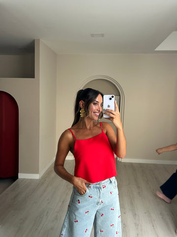 Top Vermelho