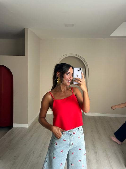 Top Vermelho
