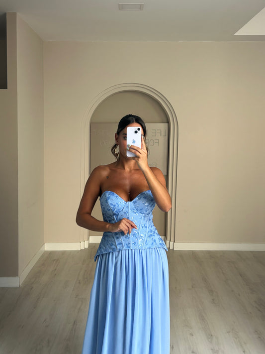 Vestido Hera - Azul