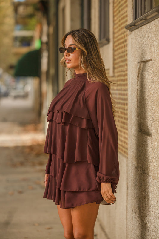 Vestido Prince - Bordo