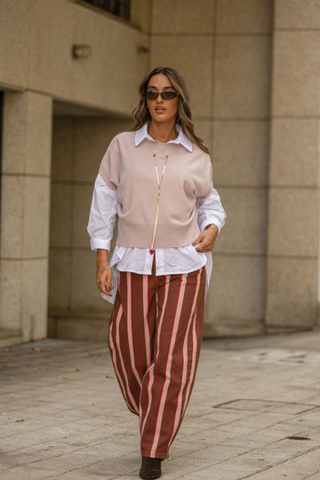 Camisola Inês - Rosa